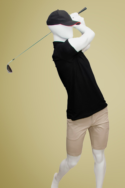 Maniquí hombre golf