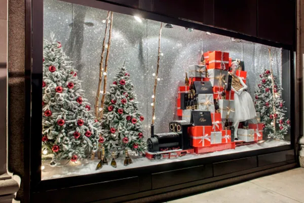 Escaparate Navidad clásico